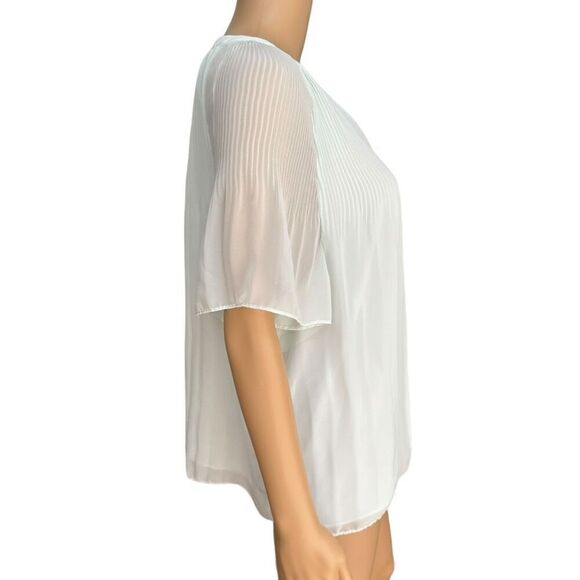 Halogen Release Pleat Blouse in fresh mint size L - Picture 3 of 8